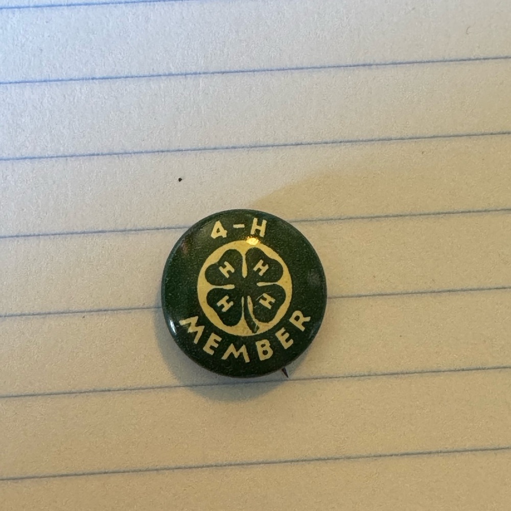 Vintage 4H button